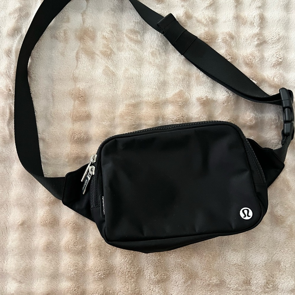 Lululemon Athletica Black Crossbody Bag Minimalist Style